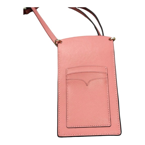 NEW Kate Spade Spencer Leather Slim Phone Case Crossbody in Serene Pink - Picture 4 of 5